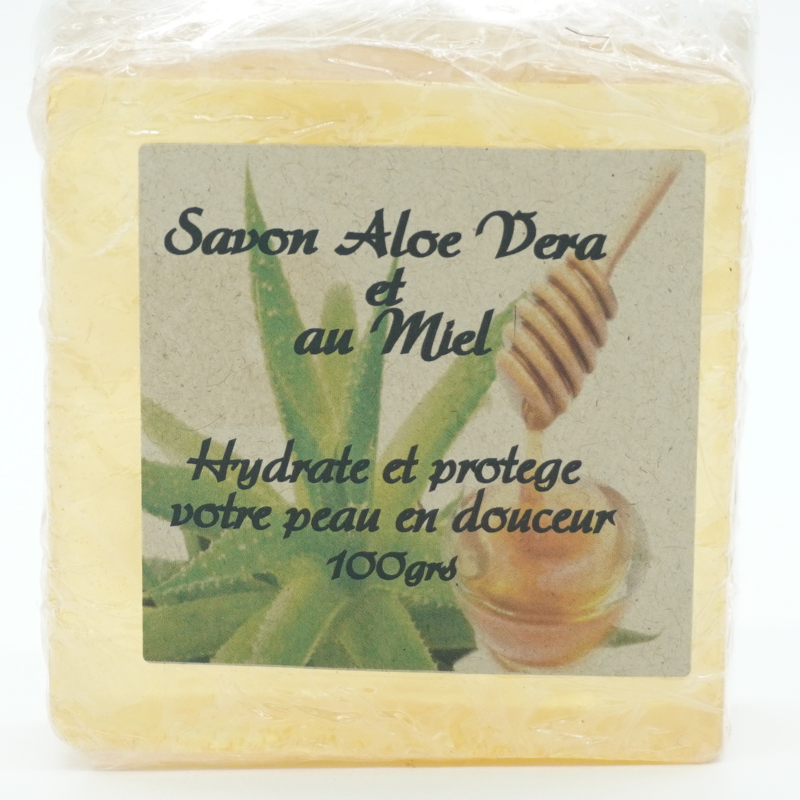 Aloe vera and honey soap - 100% natural